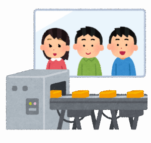 ワイ「社会科見学どこだった？」敵「自動車工場」「お菓子工場」