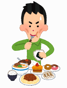 太ってる人の好物←ピザ　痩せてる人の好物←なに？