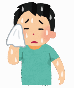 【悲報】2時間で顔面脂汗まみれになるんだけど俺だけ？