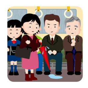 【汚ねぇんだよ！】梅雨時に電車内で起こる“ツンツン”トラブル・なぜ当事者は傘が当たっていることに気づかないのか？