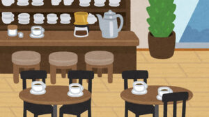 学生街の喫茶店
