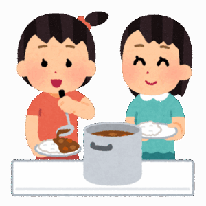 カレー（攻撃力1000）「いくぞっ！」うどん（攻撃力1000）「おう！」