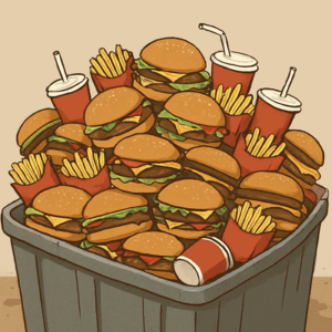 【フードロス問題】大量のポテトやバーガーが捨てられ…ポケモンカードが抜かれたマクドナルドのハッピーセットが廃棄され“路上無料配布”も