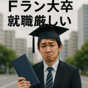 「やっぱりFラン大卒だと人生厳しいんですかね…もっと頑張ればよかったと後悔しています」