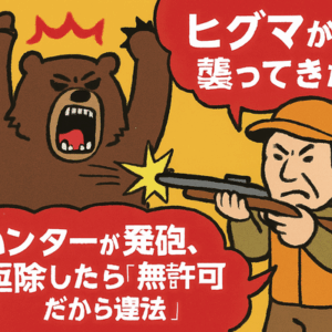 ヒグマが襲ってきた→ハンターが発砲、駆除したら「無許可だから違法」に？　身を守るにも処罰覚悟なのか