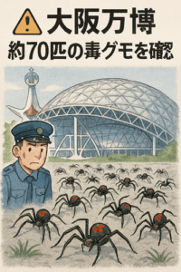 【注意】大阪万博・約70匹の毒グモを確認…