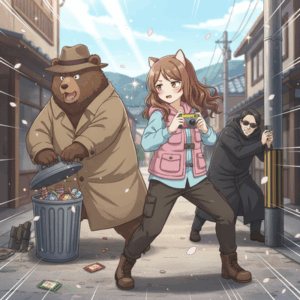 岐阜県、クマと変質者が出没を競い激闘