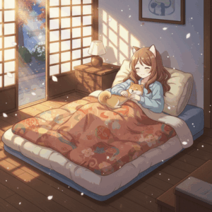 この時期になると犬が布団に入ってきて癒される