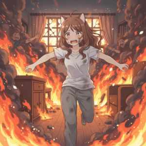 【映画】火事でパニックになった女、誰にも止められない！