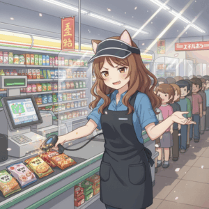 レジやってると性格悪くなるで