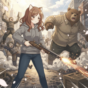 【群馬】クマサン　鉄砲持った素人を返り討ち