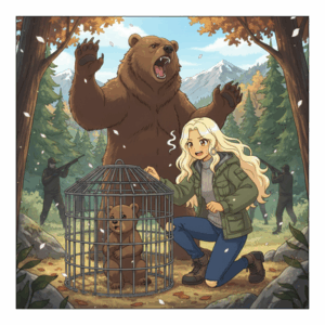 【箱ワナにかかった子グマちゃん…】その周辺には親グマ…親子とみられるクマ2頭を緊急銃猟で駆除（・(ｪ)・）（・(ｪ)・）