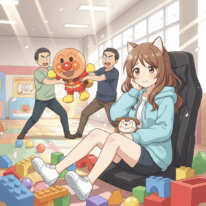 【動画】アンパンマンミュージアムでパパ同士がガチバトルしてしまうｗｗｗｗｗｗｗｗｗｗ