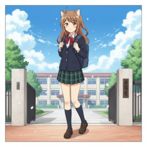 【画像】JC3次女、パンツスタイルを捨てメイクも覚えスカート登校に初挑戦ｗｗｗｗｗｗｗｗｗ