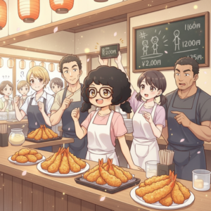 【悲報】海老フライ屋さん、出勤したスタッフの人数で値段を変えてしまうwwwwwwww